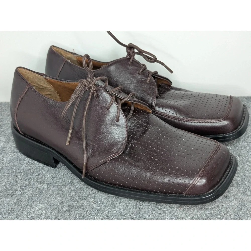STACY ADAMS Men's Brown Leather Dress‎ Shoes Oxford Size 7 M 23179-02